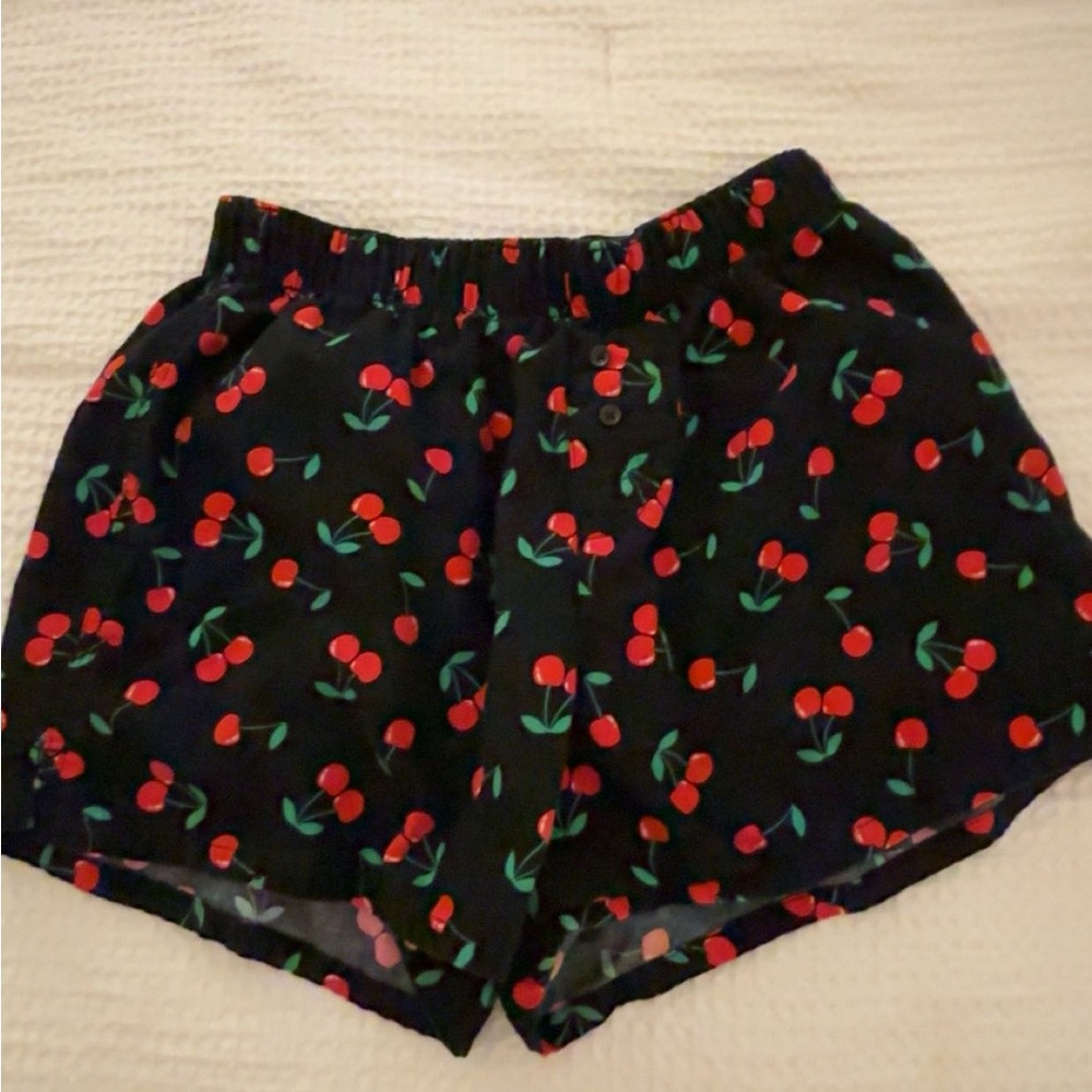 Target Black Cherry Print Sleep Shorts